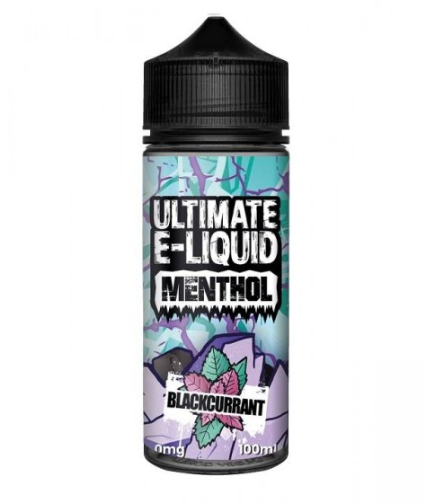 Lichid Vape Ultimate Menthol Blackcurrant, 100ml, Fara Nicotina, 70VG / 30PG, Shortfill 120ml, Fabricat in UK, Calitate Premium