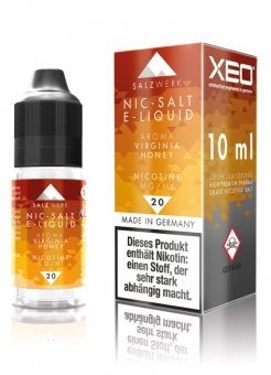 Lichid Xeo Salzwerk Virginia Honey Tobacco, cu Saruri de  Nicotina, 70%VG si 30%PG, Fabricat in Germania, Premium