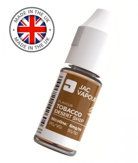 Lichid Tigara Electronica Vape cu Nicotina Jac Vapour Desert Ship Tobacco 10ml, 50%VG 50%PG, Fabricat in UK, calitate Premium 	 