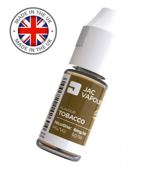 Lichid Tigara Electronica Vape cu Nicotina Jac Vapour Tobacco 10ml, 50%VG 50%PG, Fabricat in UK, calitate Premium