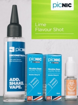 Lichid Tigara Electronica Premium Jac Vapour Lime 70ml, Nicotina 5,1mg/ml, 80%VG 20%PG, Fabricat in UK, Pachet DiY