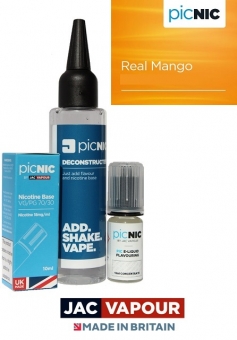 Pachet Lichid Tigara Electronica Premium Jac Vapour Real Mango 60ml, Nicotina 3/6/9 mg/ml, High VG, Fabricat in UK