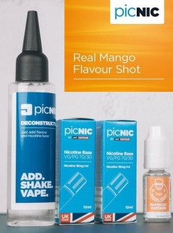 Lichid Tigara Electronica Premium Jac Vapour Real Mango 70ml, Nicotina 5,1mg/ml, 80%VG 20%PG, Fabricat in UK, Pachet DiY