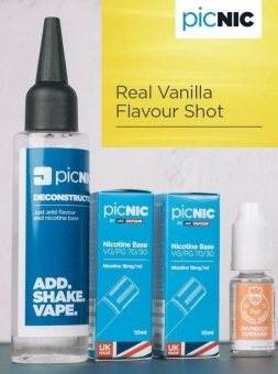 Lichid Tigara Electronica Premium Jac Vapour Real Vanilla 70ml, Nicotina 5,1mg/ml, 80%VG 20%PG, Fabricat in UK, Pachet DiY