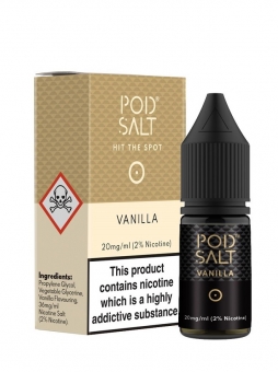 Lichid Tigara Electronica Premium Pod Salt Vanilla, 10ml, cu Nicotina, 50VG / 50PG, Fabricat in UK, Calitate Premium