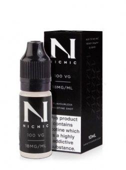 Shot de Nicotina Nic Nic 10 ml, 18mg/ml, Fabricat in Marea Britanie, 100% VG Baza Pura Vape pt Tigara Electronica
