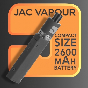 Vape Kit Jac Vapour SERIES-S22 V2 Super Matte Black, 2600 mAh, MTL / DTL, Rezistenta MESH 0.8 Ohm inclusa, Proiectat in UK